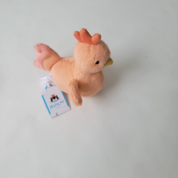 Jellycat Fluffy Chicken - perfect condition, Spring Plush Stuffed Animal, new - Picture 12 of 14